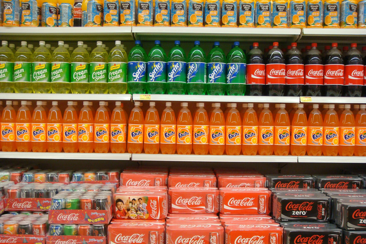 big sugar soda aisle